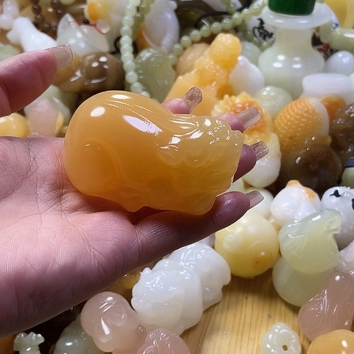 手把件皮休手把件