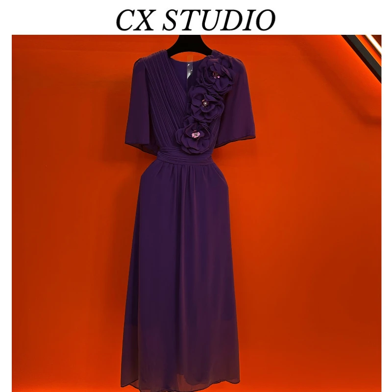YC编码21 经典收腰轻奢时尚夏季连衣裙（定制女装）S9413