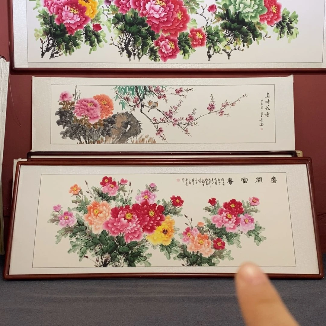 国画～****～215*85尺寸带框包邮送货上门