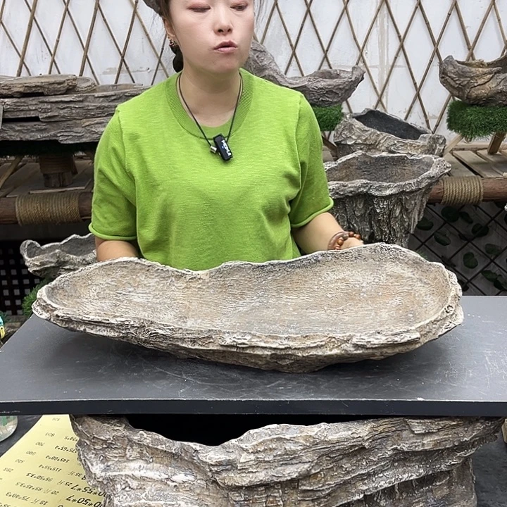 盆景盆异性花盆鱼缸w50