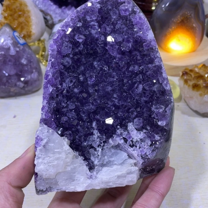 紫晶水晶摆件未镶嵌