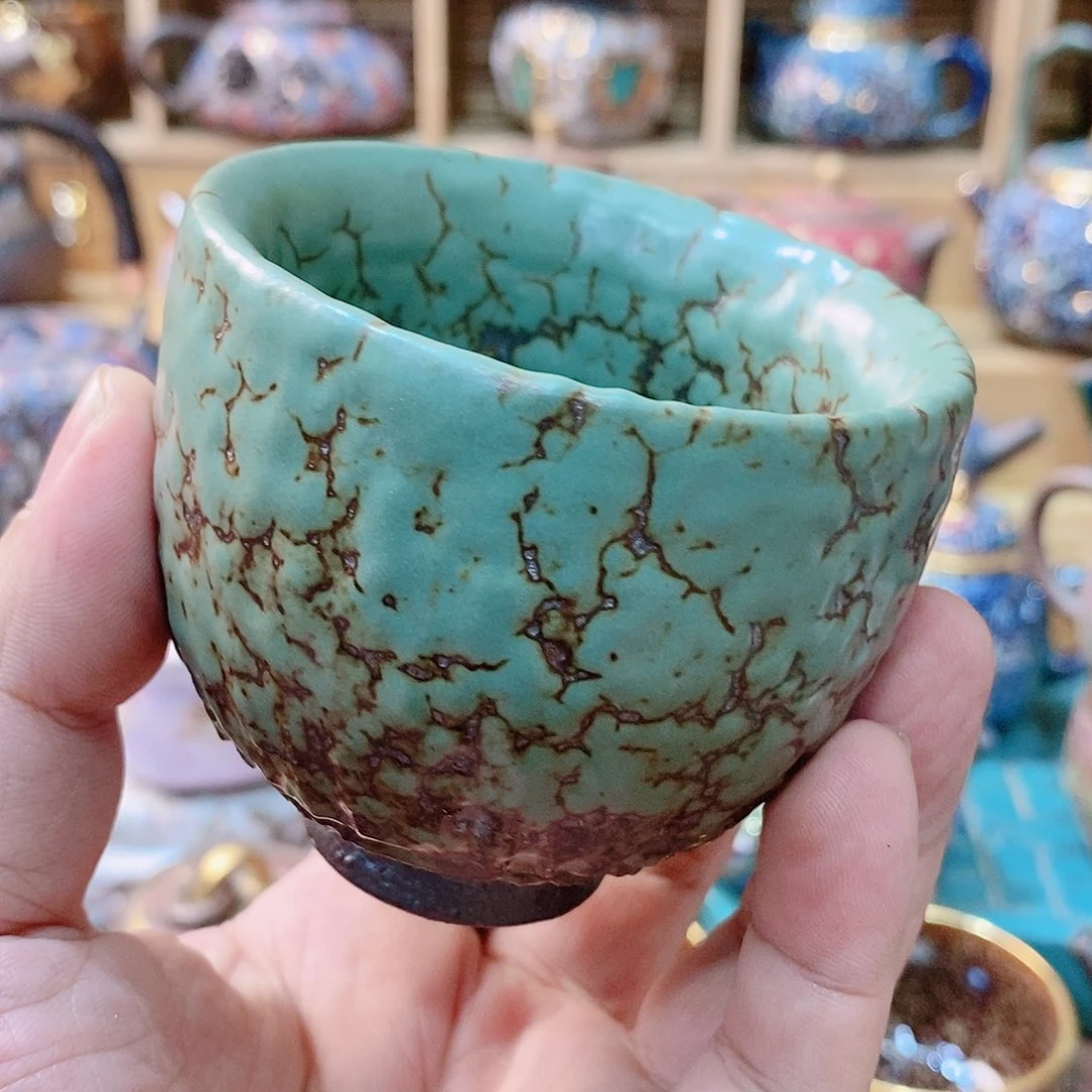 粗陶志野柴烧茶器