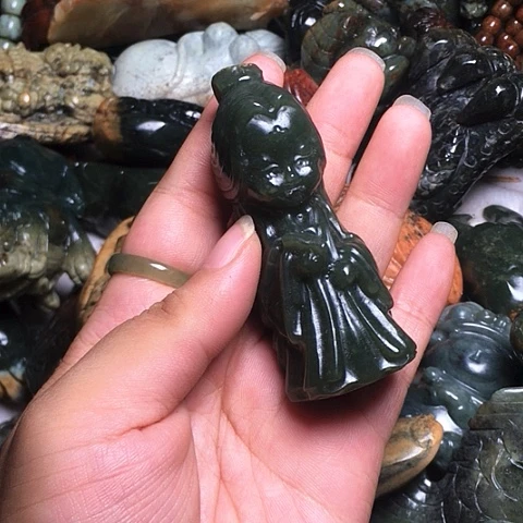 岫岩河磨玉（透闪石质玉）未镶嵌挂件
