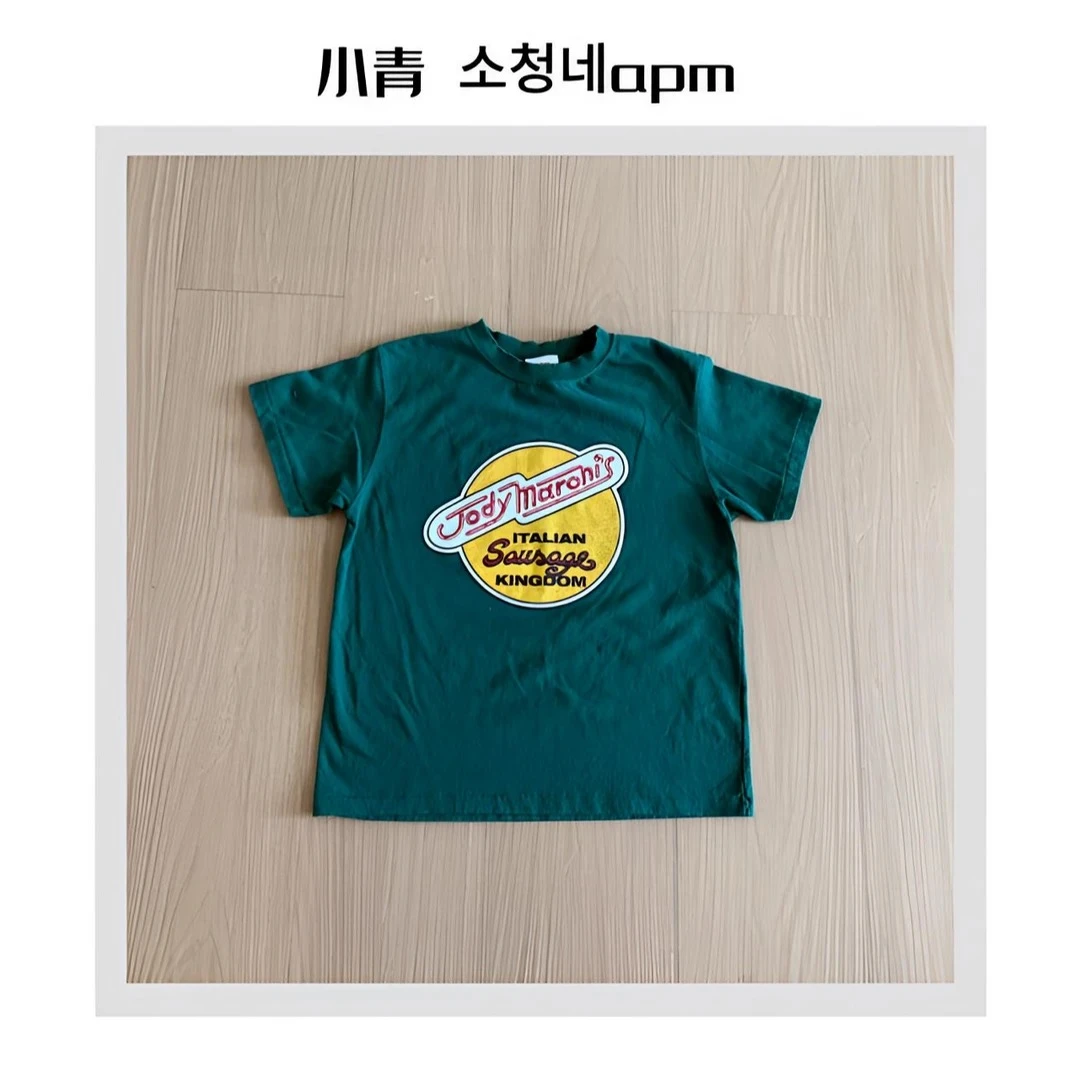 韩国东大门 公鸡/圆圈缭乱字母T恤