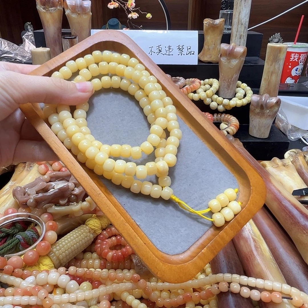 无非金属牙料108颗佛珠高密高瓷