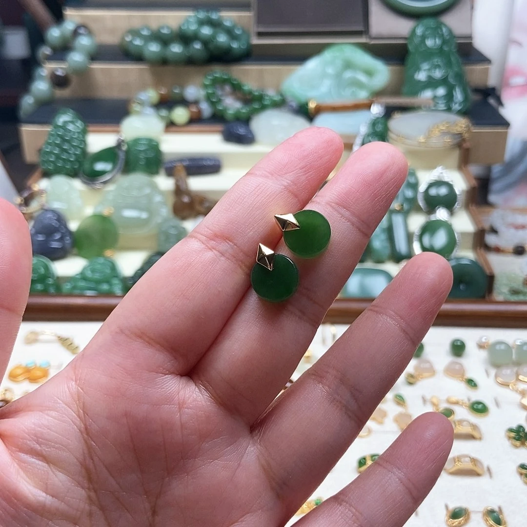 吊坠(不含链)银S925镶嵌和田玉
