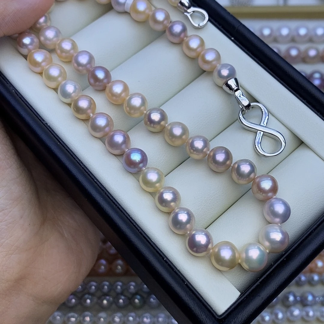 淡水珍珠未镶嵌项链马卡龙 无核