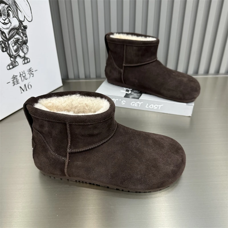 女款休闲时尚百搭雪地靴白色厚底加绒加厚保暖冬季秋冬高帮潮流鞋