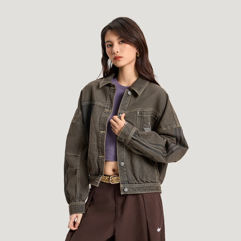 Adidas DENIM JACKET 棉牛仔运动夹克外套KR5041