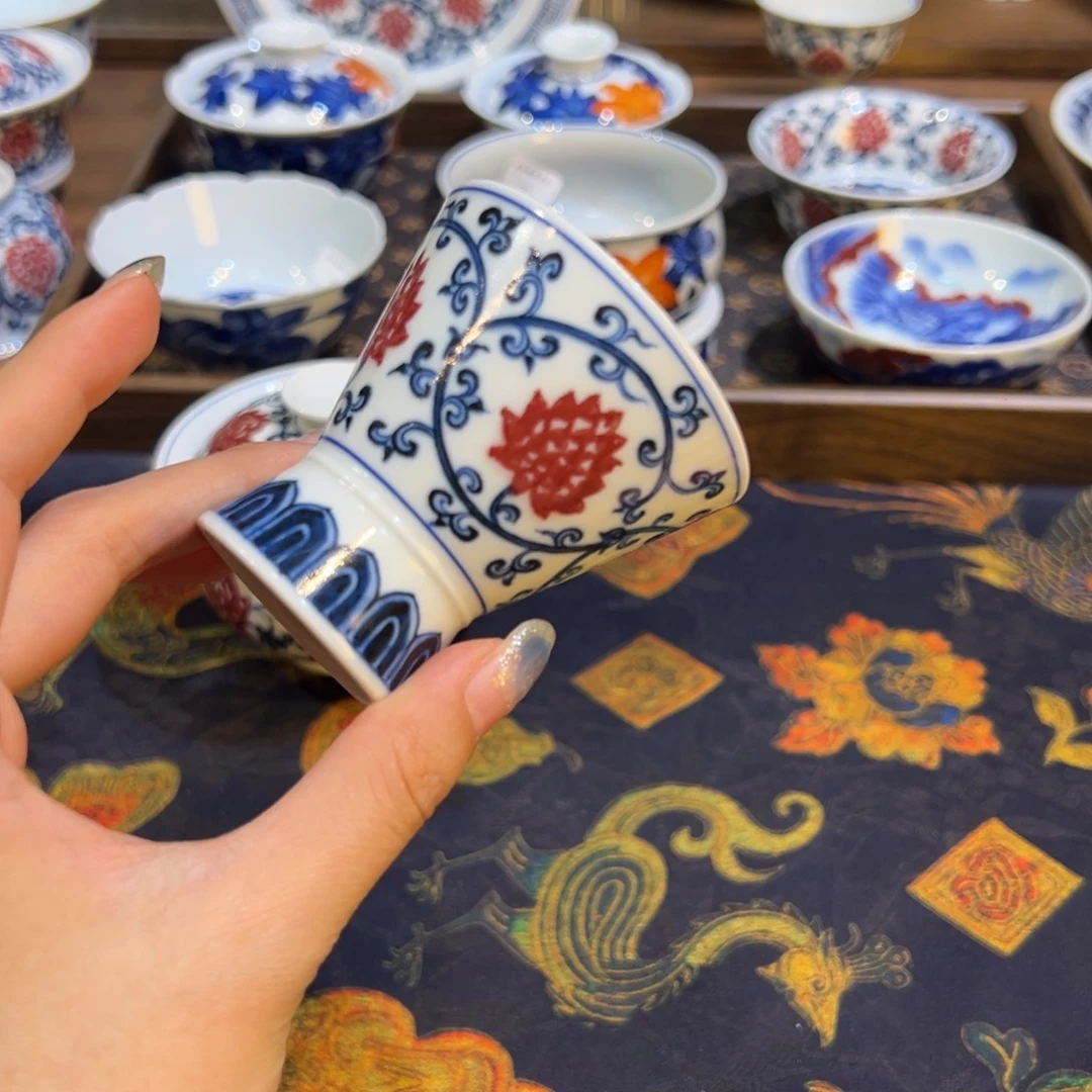 陶瓷摆件景德镇陶瓷茶器百宝箱