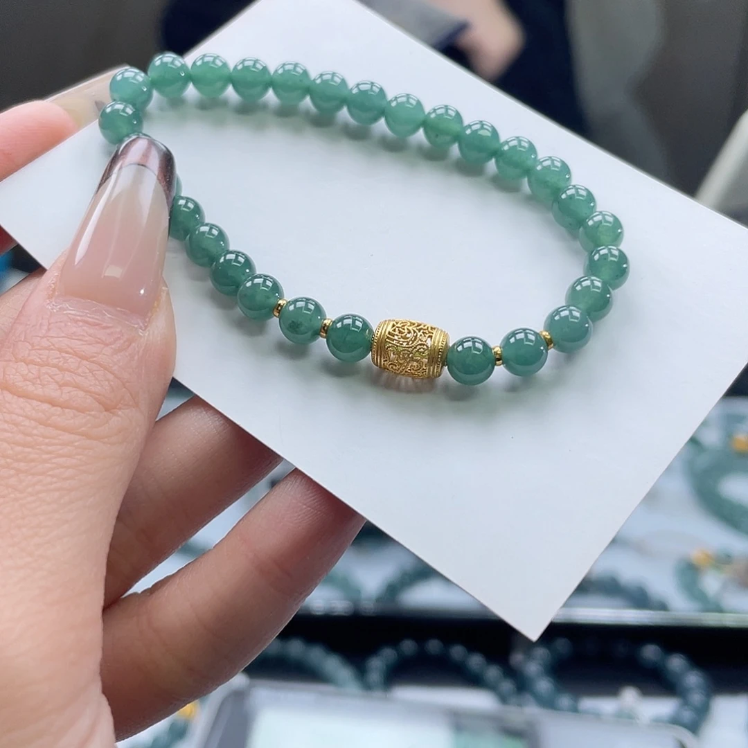 翡翠银S925镶嵌套链