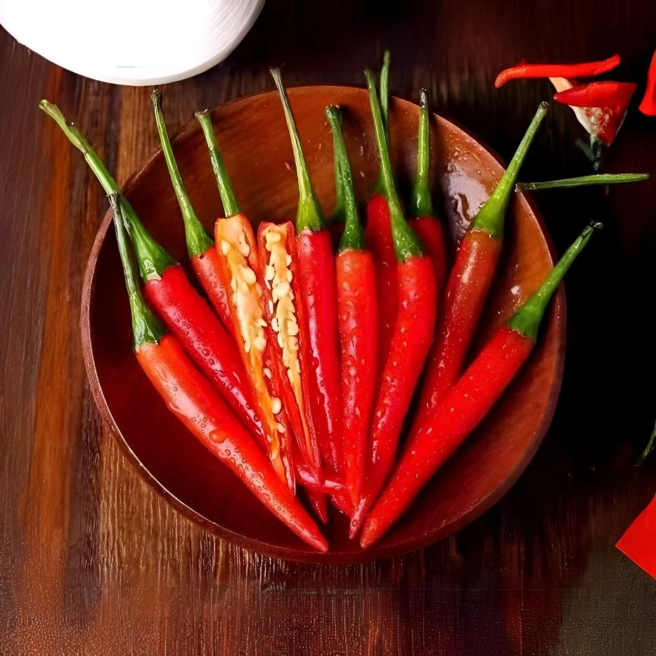 正宗四川青小米辣-天健特辣爆辣现摘下饭泡椒七彩（天剑）