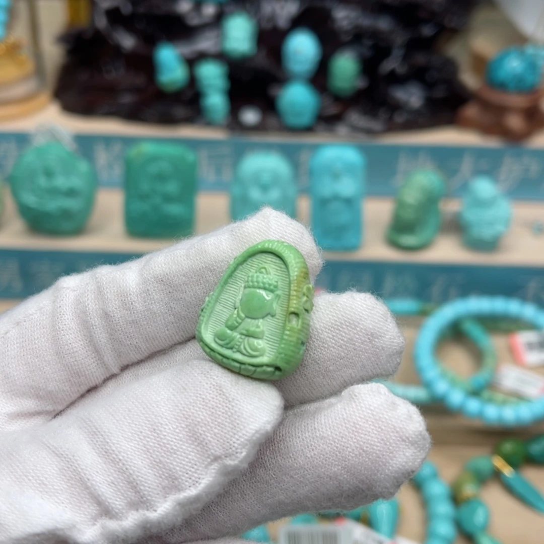 绿松石无相佛吊坠未镶嵌