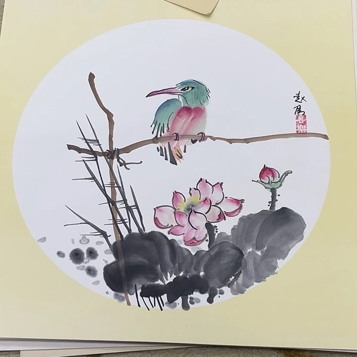 国画33-33卡纸作品艺