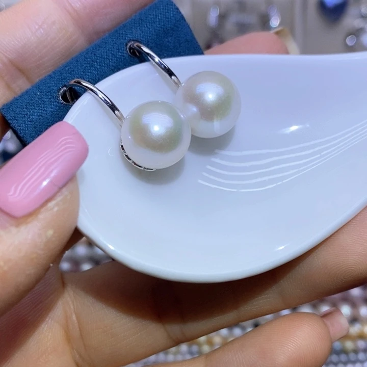 珍珠首饰银S925镶嵌淡水珍珠