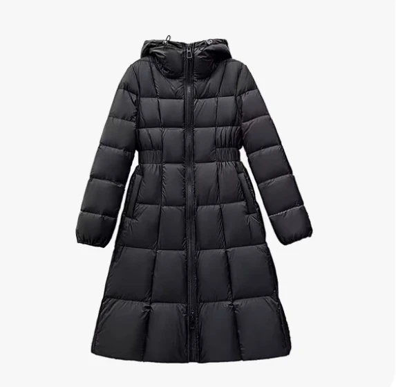 中长款女连帽修身显时尚保暖外套
