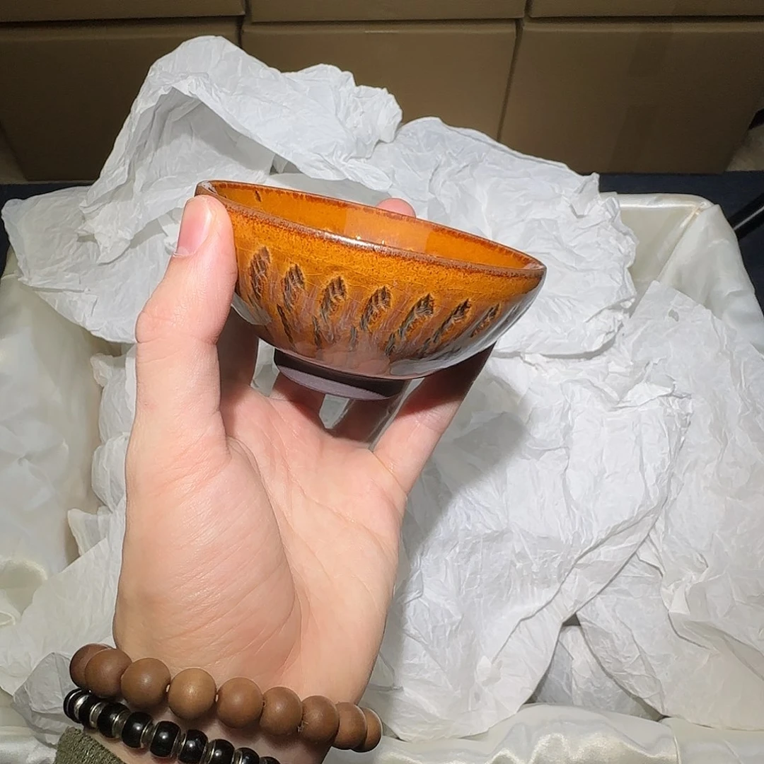 茶盏微瑕建盏，介意勿拍