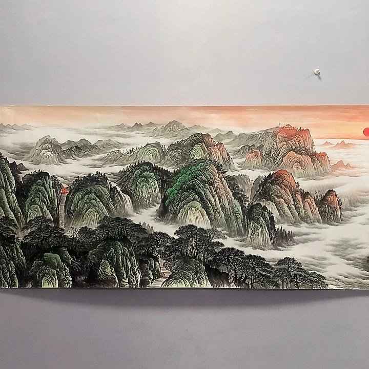 国画小六尺山水画