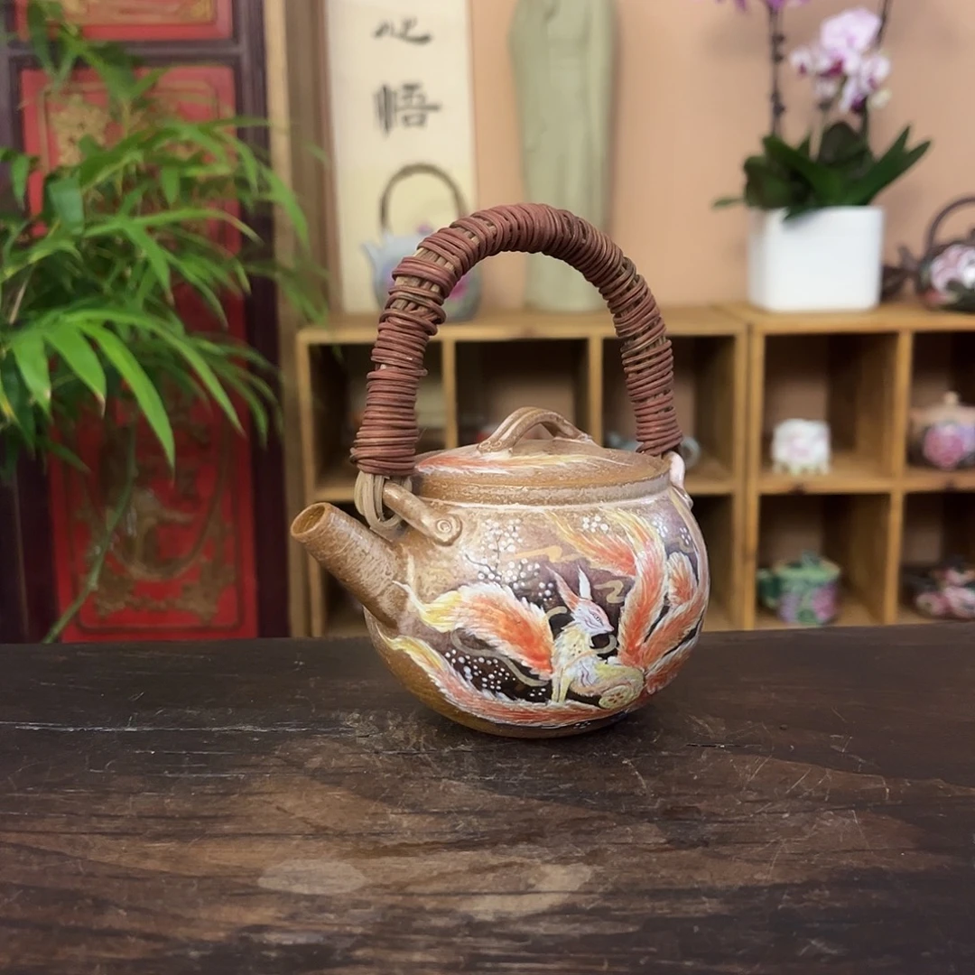 景德镇纯手工手绘柴烧