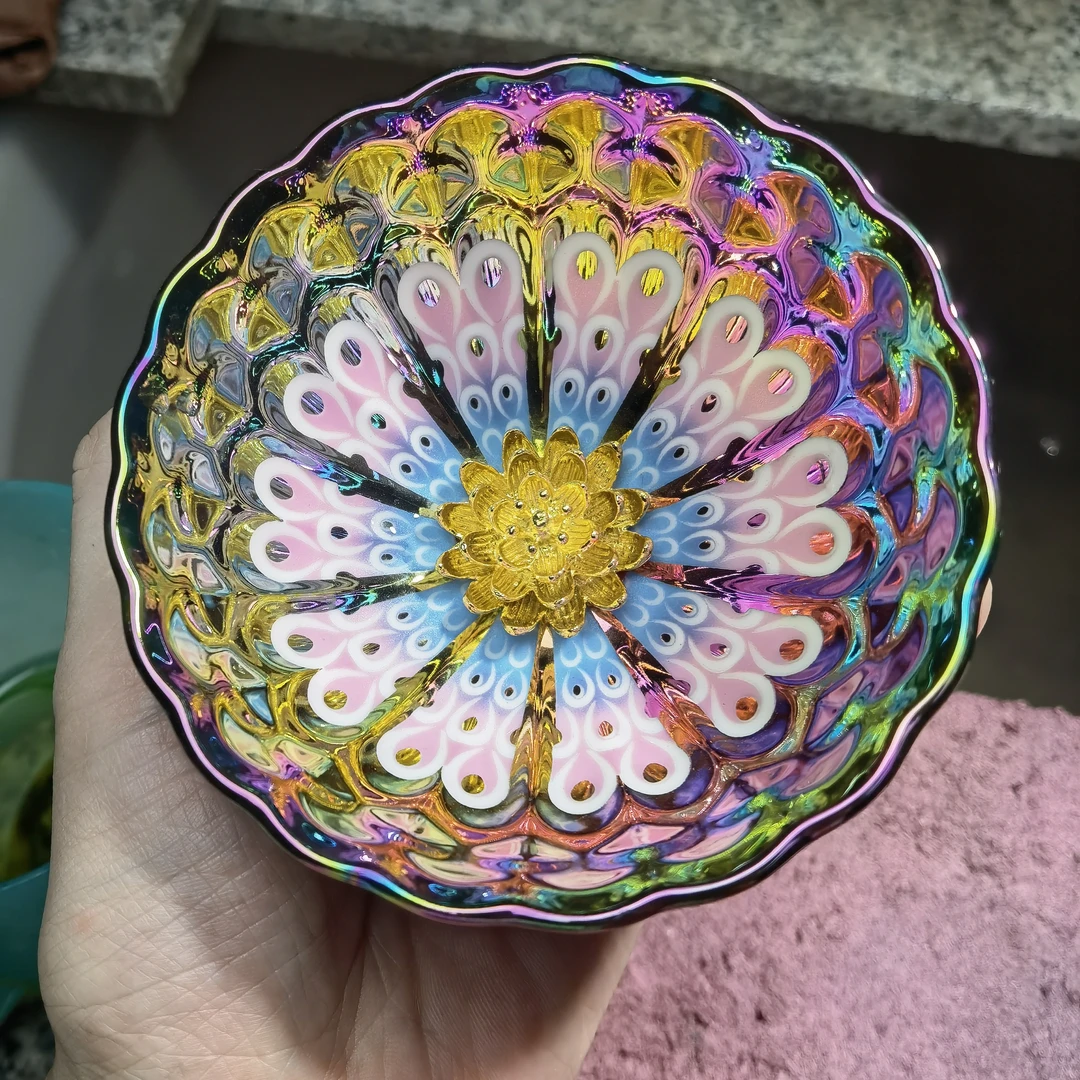 （流光溢彩）敛口器型陶瓷主人杯高端天目瓷茶盏个人专用茶具茶器