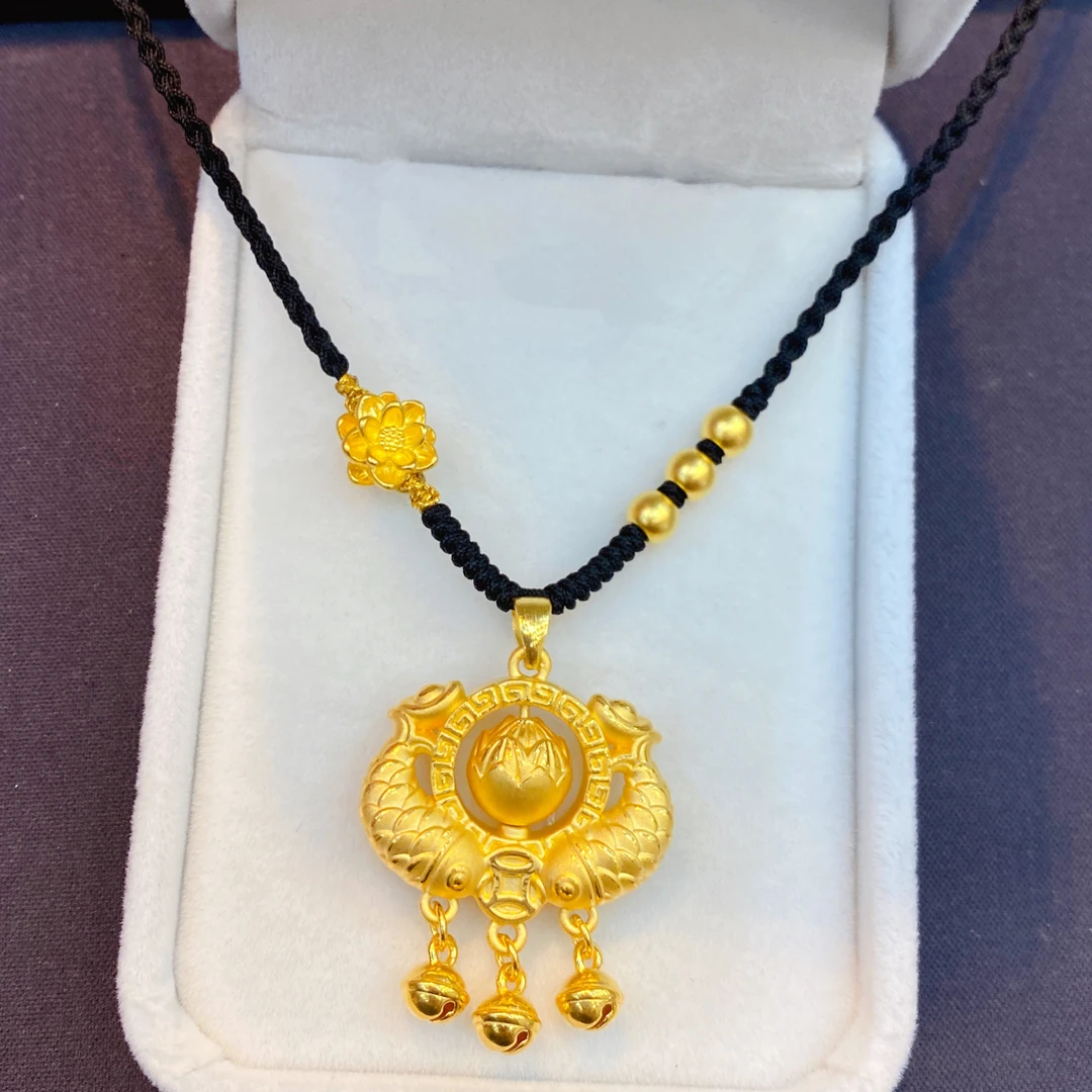足金999（双鱼莲花锁）投资金条攒黄金悦己送礼