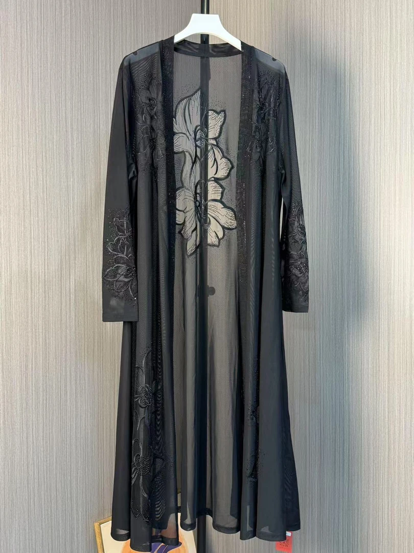 【A024】时尚新款民族服饰迪拜土耳其手工气质连衣裙礼服重工