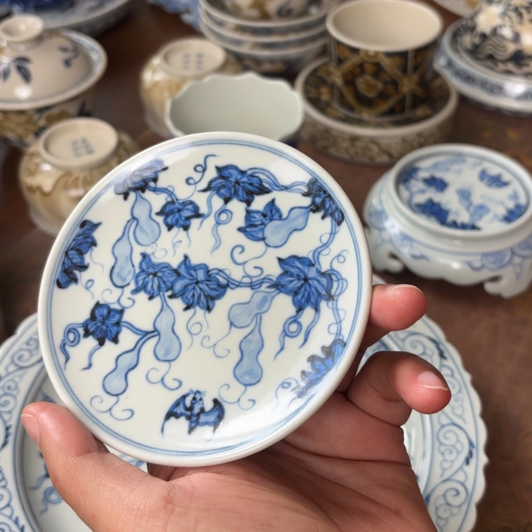 摆件景德镇手绘茶器