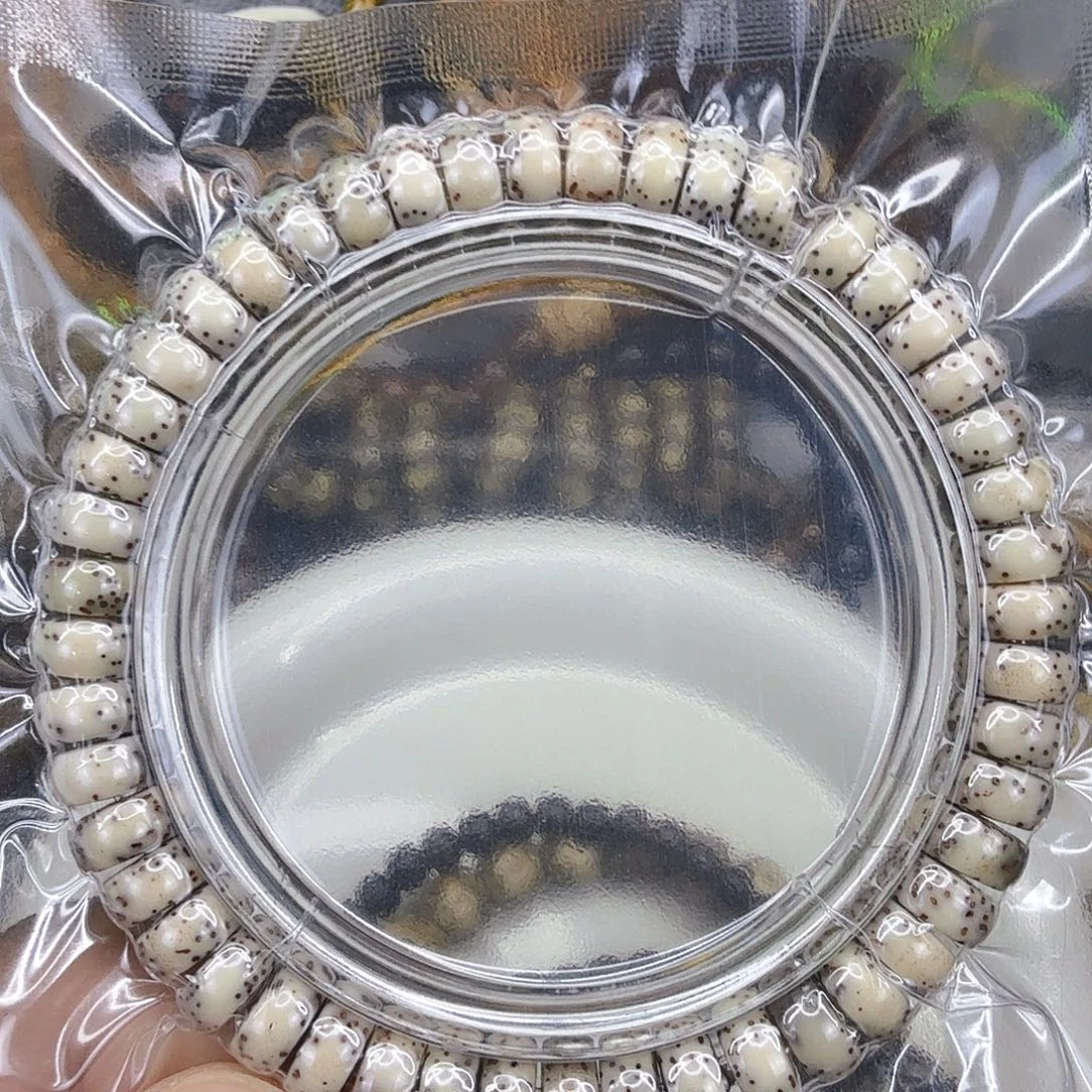 星月菩提手串61半臂大留白星月菩提单圈9×4片