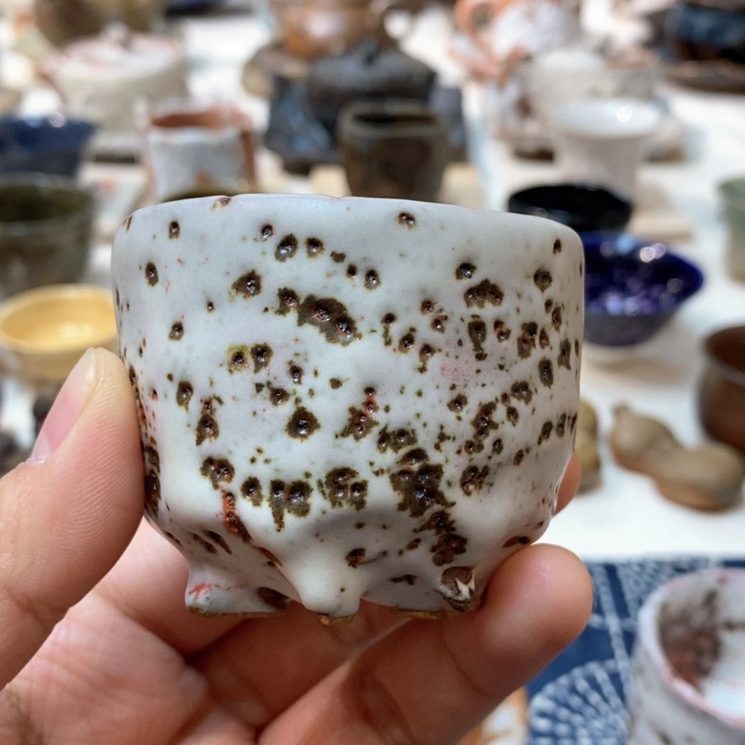 柴烧侘寂粗陶茶具