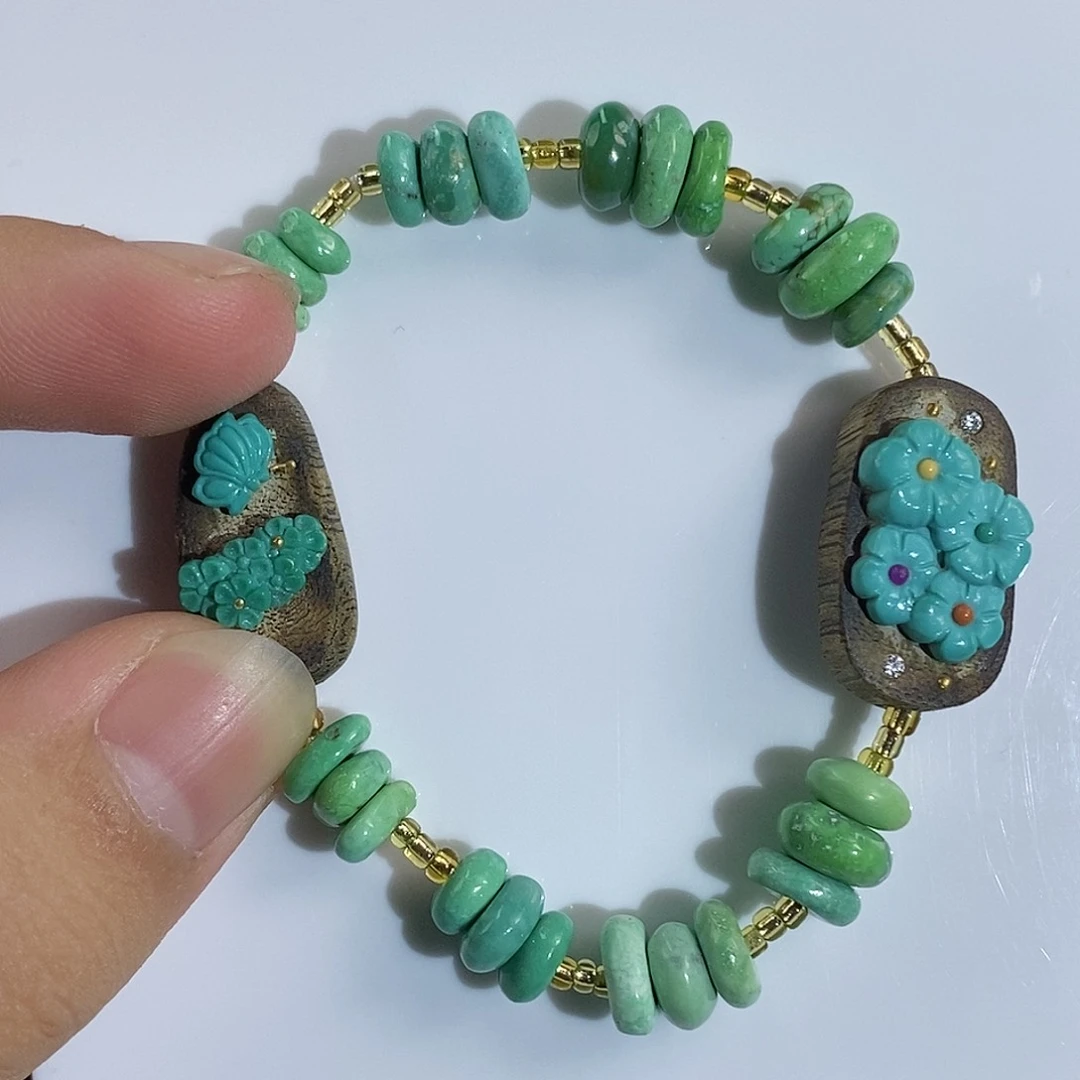 绿松石珠宝奇石未镶嵌冰*