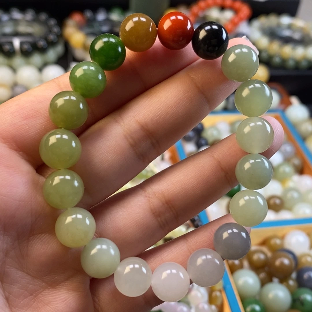 和田玉手串未镶嵌福利多宝手串z 10