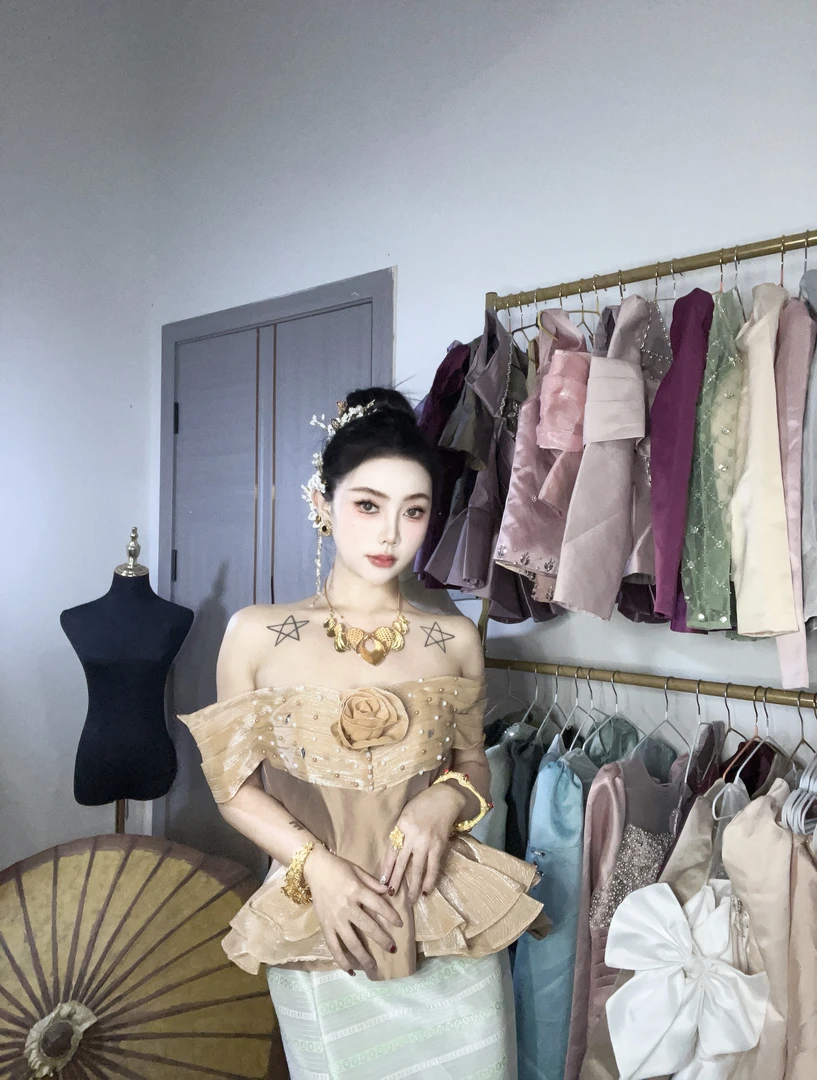 S防晒泼水节新品优雅傣族仙女美衣