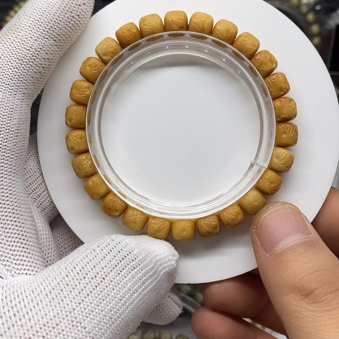 吊坠星月菩提龙脊菩提8x7雕刻