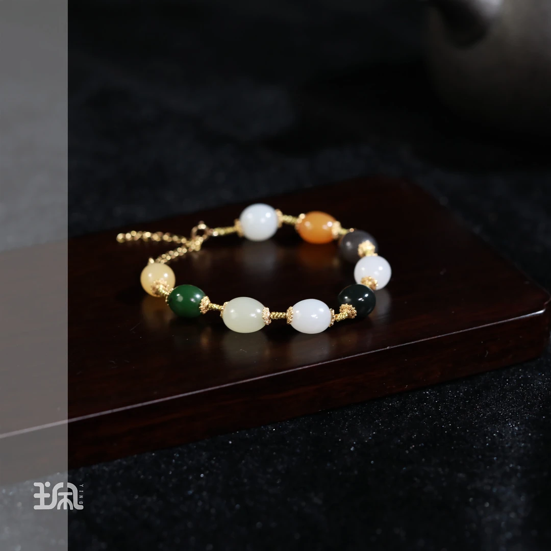 晓风清|和田玉*手链*S925银镀金YNC25050215多样性发其一