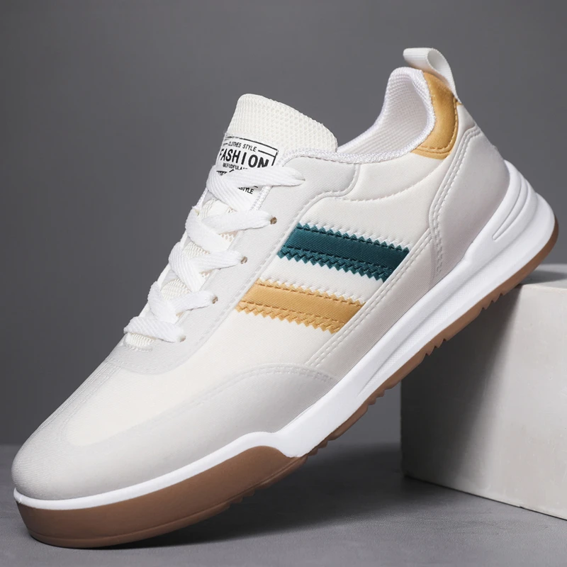 百乐麟春秋季低帮男士平底休闲板鞋百搭潮鞋防滑跑步鞋子男运动鞋