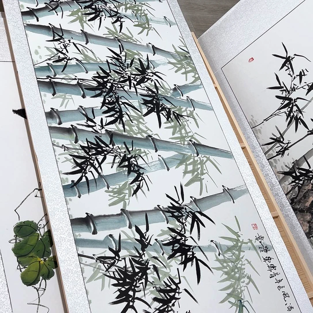 蓝***云国画手绘保证假一罚万