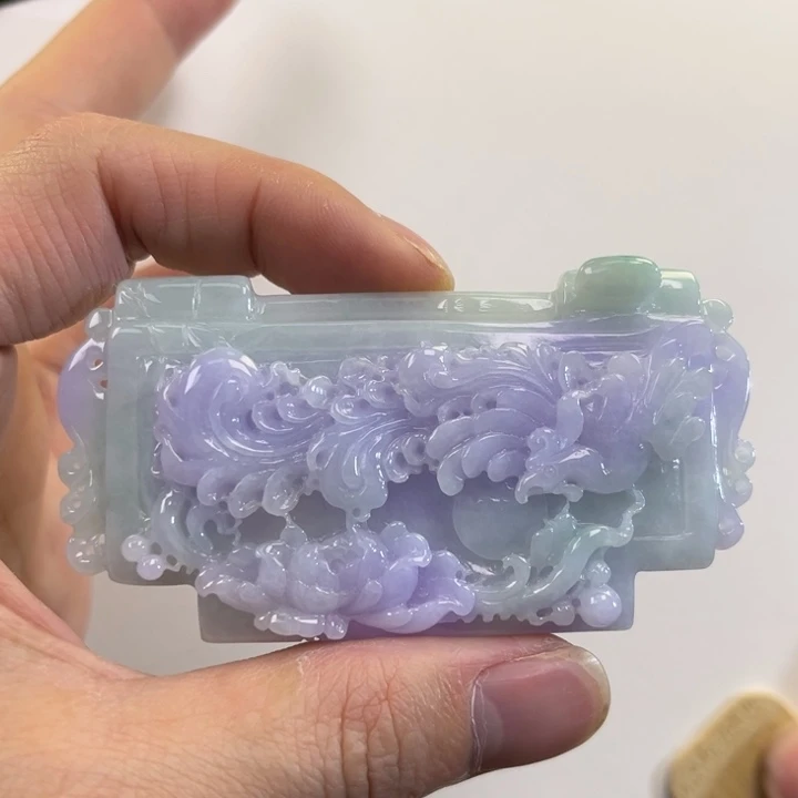 翡翠吊坠(赠链)未镶嵌代编织