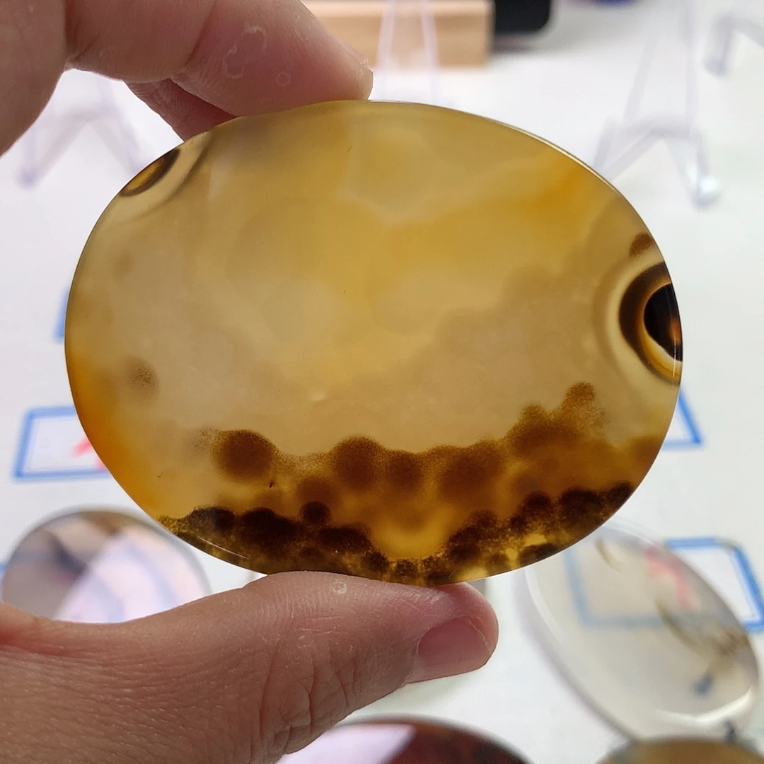 未镶嵌玛瑙/玉髓珠宝半成品
