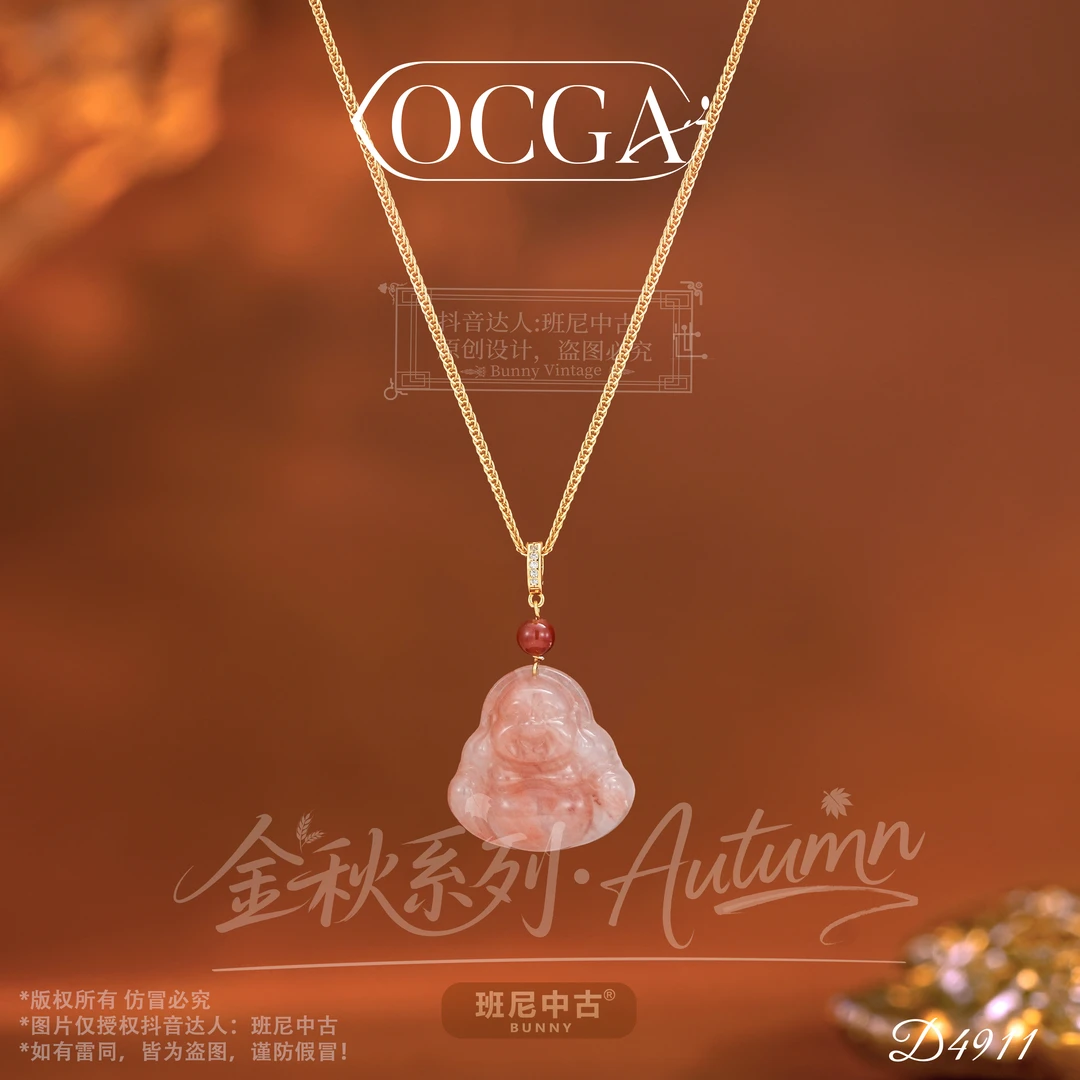 镀K金D4911法【玉峰佛公】OCGA 欧斯伽斯项链