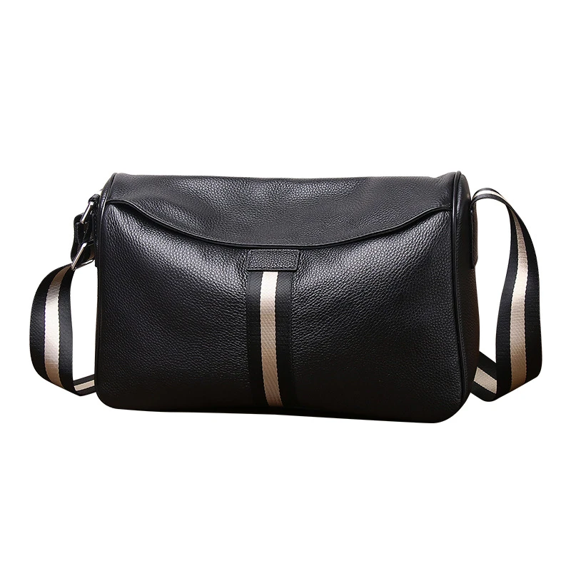 新款潮流真皮男士斜挎包软牛皮单肩斜挎包男士斜挎包第一名