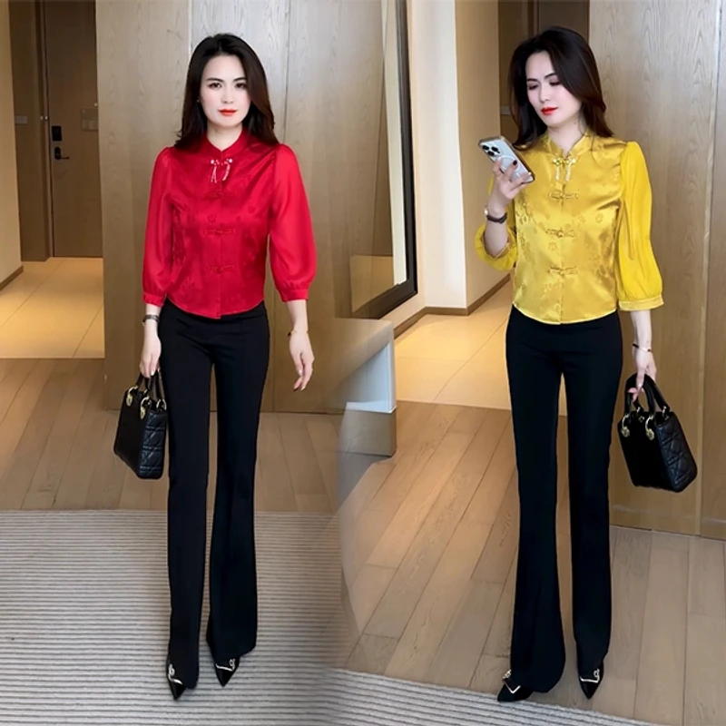 春季新款丁达尔穿搭休闲气质显瘦减龄时尚洋气上衣春秋复古复古