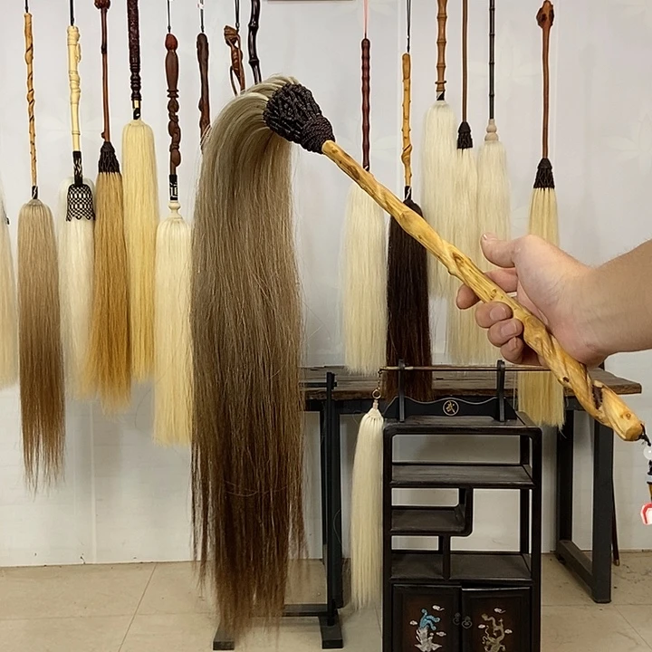 纯手工制作马尾拂尘