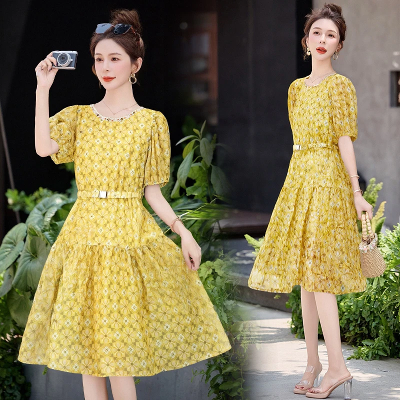 高端精致连衣裙女装2025夏装夏天衣服新款时尚气质显瘦高级感裙子