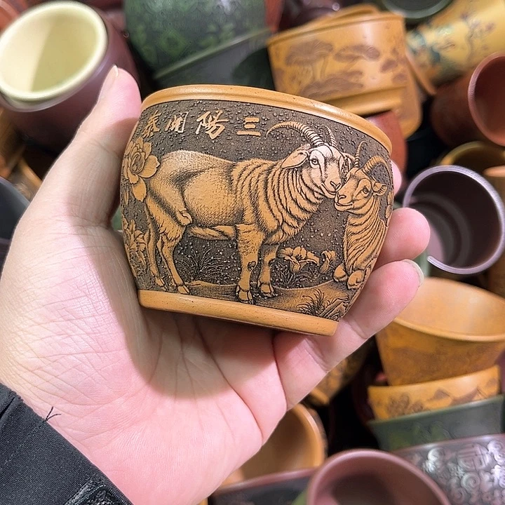 茶杯紫砂全手工紫砂主人杯