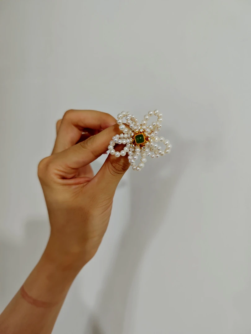 风雪初晴稚言 手工汉服气质百搭复古风超仙简约日常发饰品