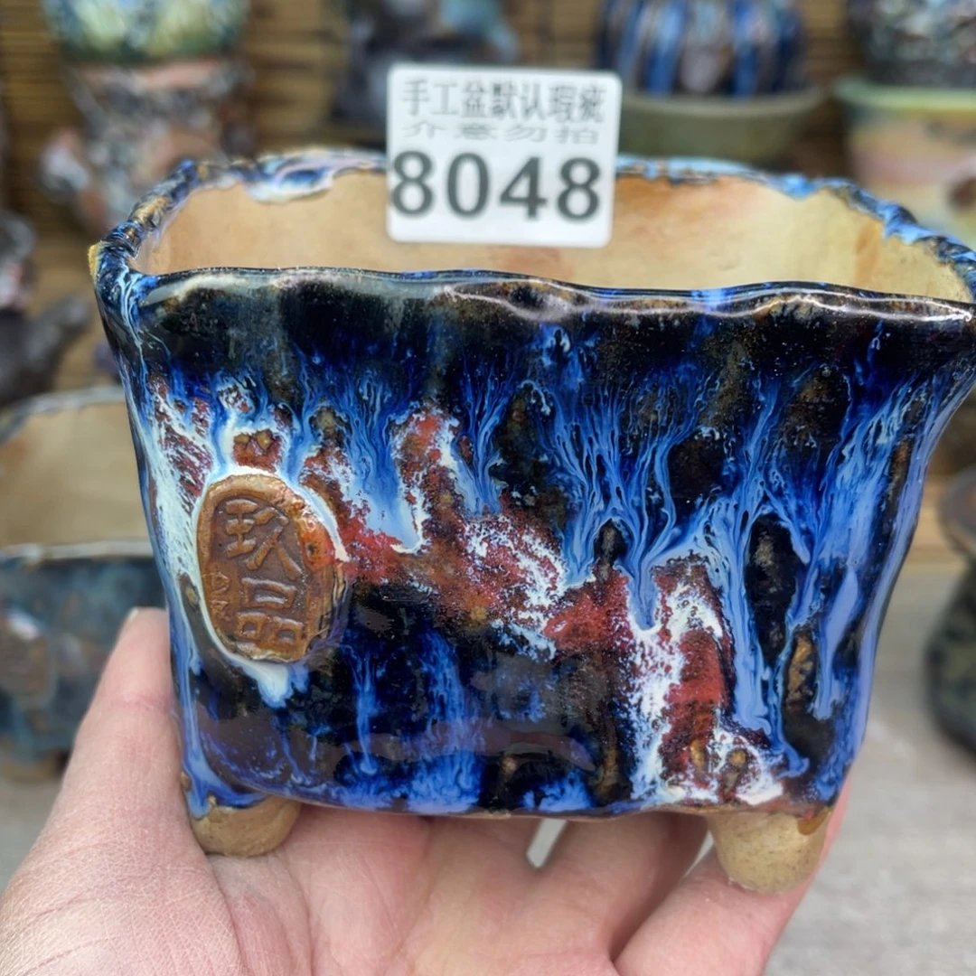 手工花盆默认瑕疵完美者勿拍