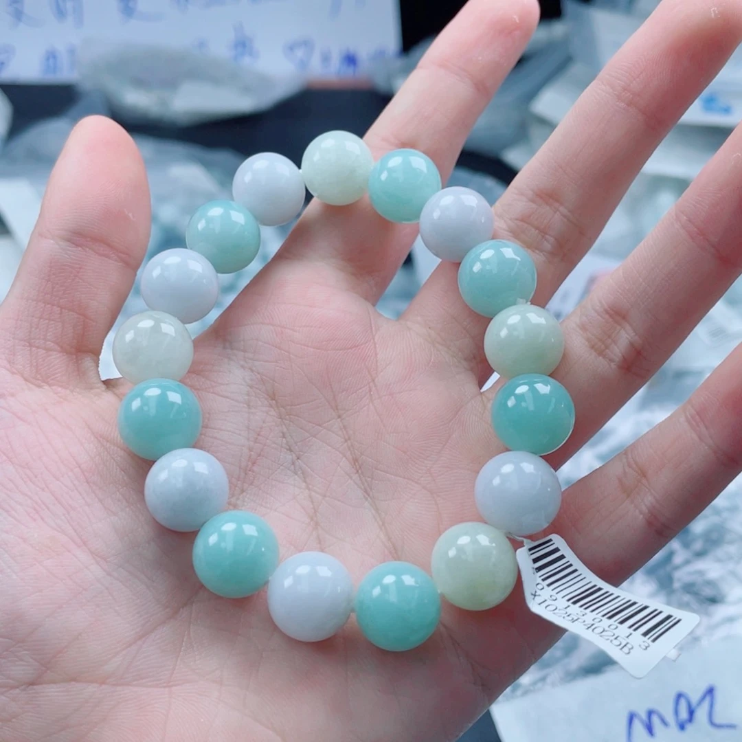 未镶嵌定制翡翠珠串12.0