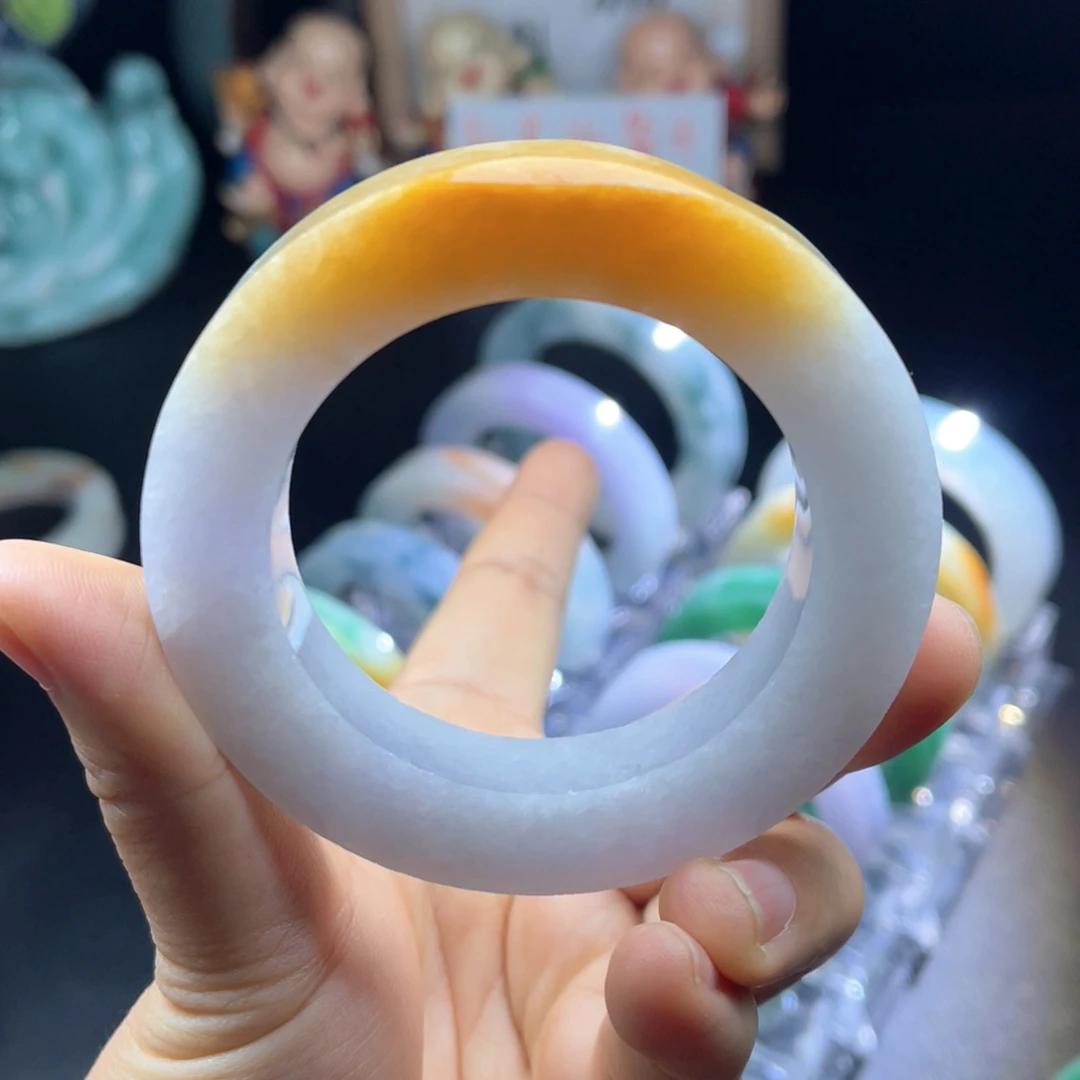 定制翡翠未镶嵌天然翡翠手镯定制