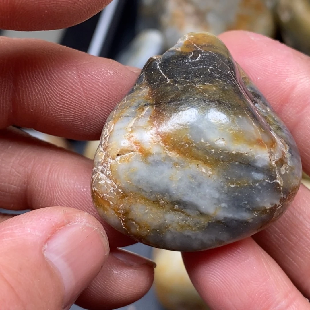 和田玉挂件银S925镀金镶嵌