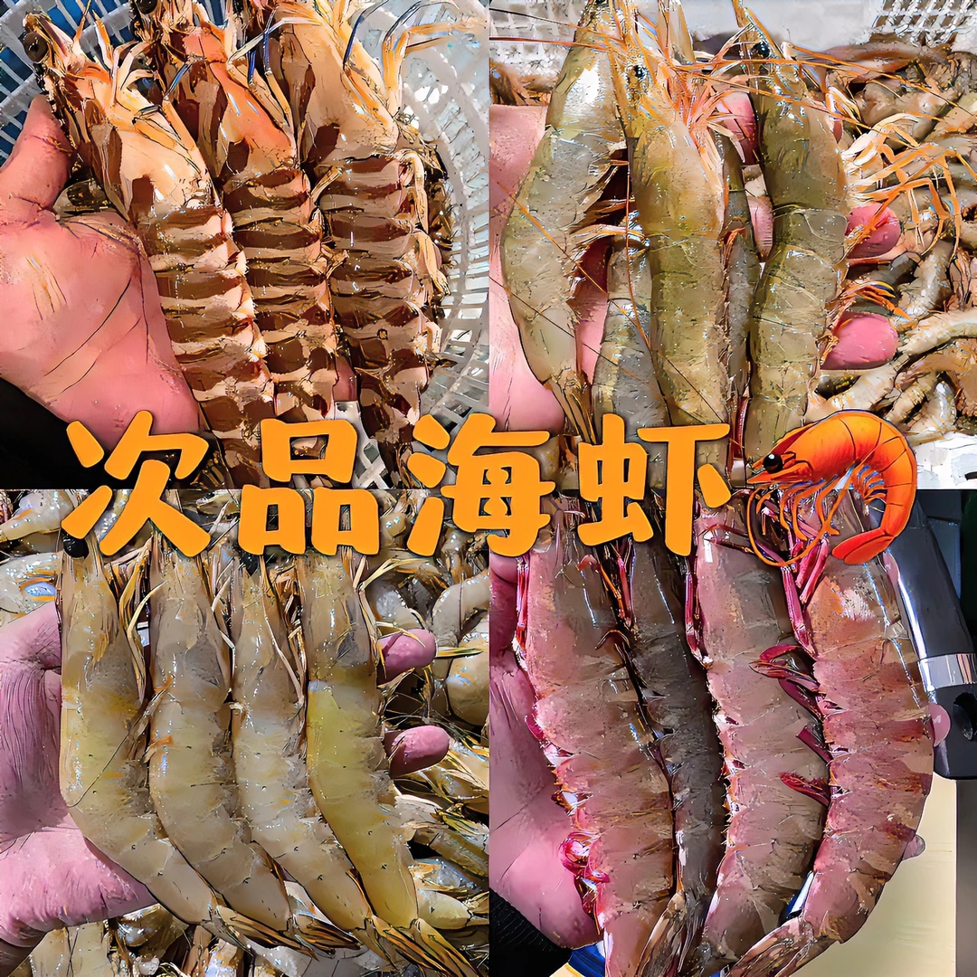 【次品虾】纯天然海捕海虾 捕捞过程受伤或软皮微断头次品虾